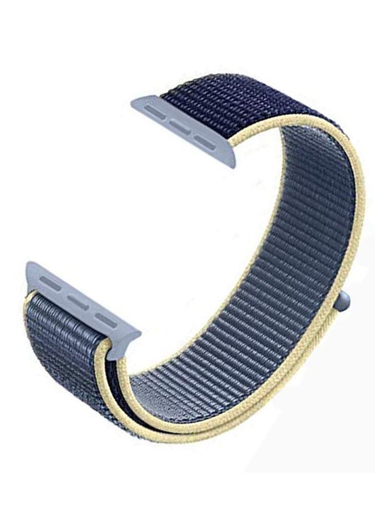 CATANES Nylon Woven Sport Strap for Apple Watch Trail Band 49mm 45mm 44mm iWatch Series Ultra/8/7/SE/6/5/4/3/2/1 Alaskan Blue - Image 4