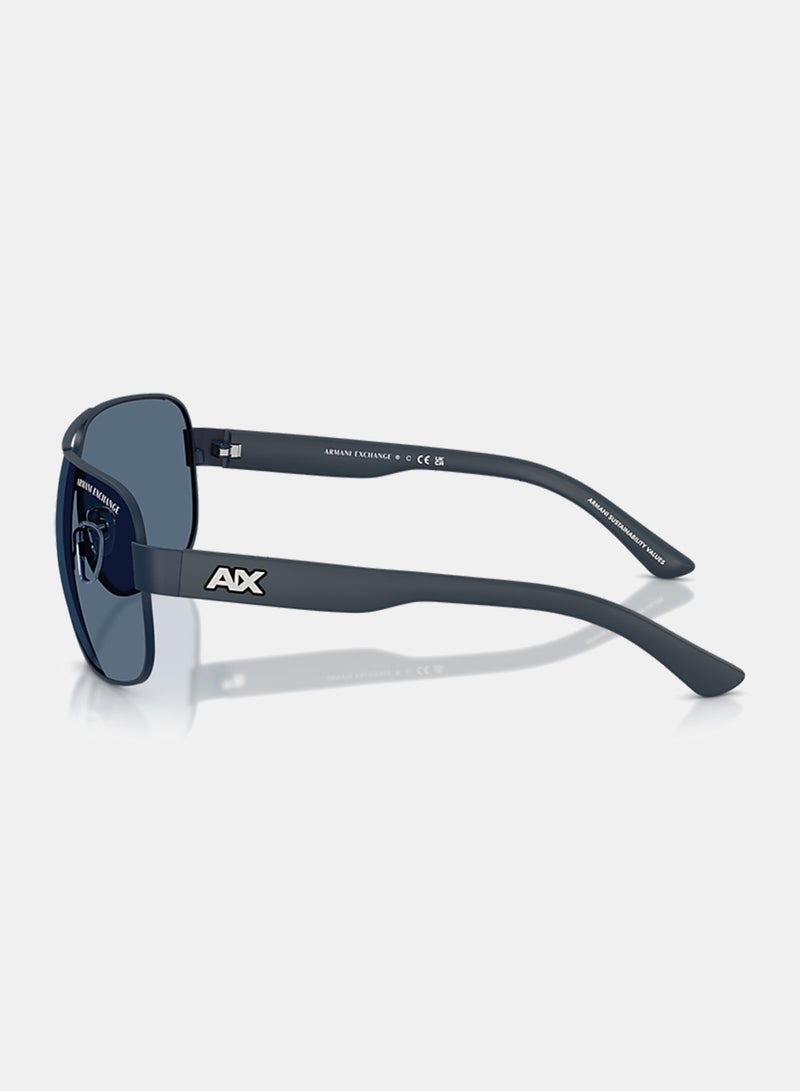 Armani Exchange Men Full Rim Pilot Sunglasses 0AX2012S 62 - Image 3