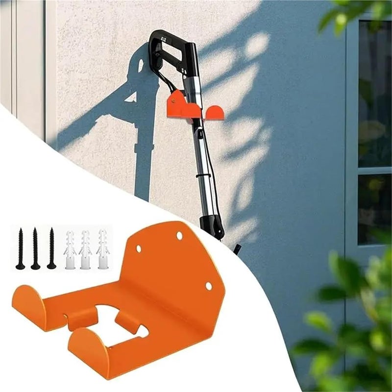 Heavy Duty Wall Mounted Storage Hanger Rack for Lawn Mower and Grass Trimmer - Image 4