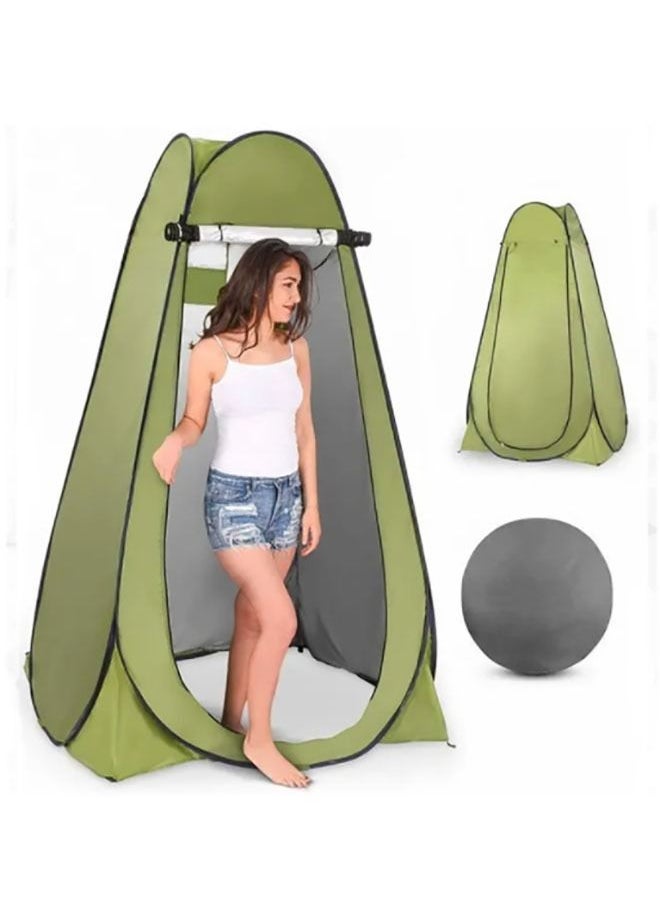 Arabest Pop Up Portable Shower Tent with Floor for Camping Instant Outdoor Privacy Shelter Tent for Camping and Beach Easy Setup Foldable with Carry Bag Lightweight and Sturdy  - Image 1