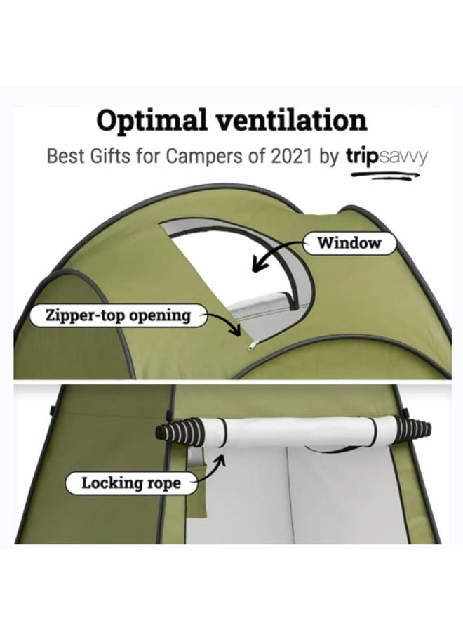 Arabest Pop Up Portable Shower Tent with Floor for Camping Instant Outdoor Privacy Shelter Tent for Camping and Beach Easy Setup Foldable with Carry Bag Lightweight and Sturdy  - Image 3