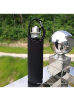 Generic Spot Wholesale Fashion With Buckle Handle Thermos Cup Glass Cup Set Diving Material Ice Bully Cup Set-Color:Handle Pure Black-Capacity:900ML Suitable 7.8X18 "handle"  - Image 1