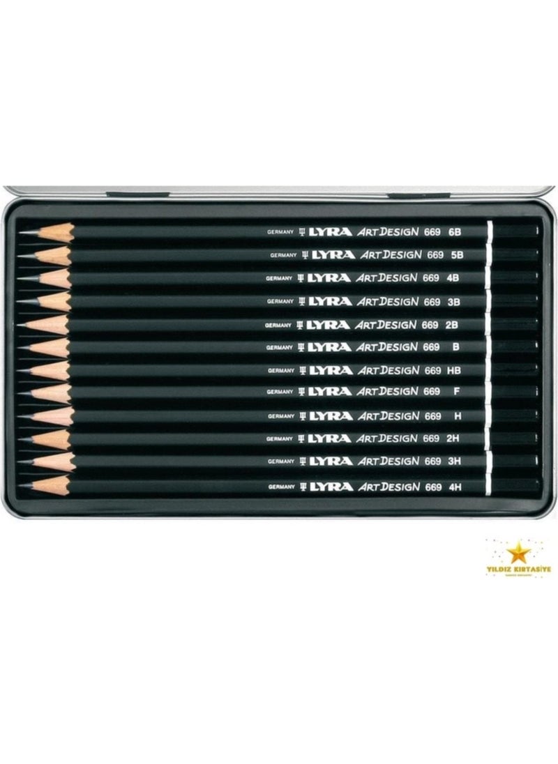 Lyra - Rembrandt Art Design Professional Grade Pen Set 12 Pieces Metal Box - Image 1
