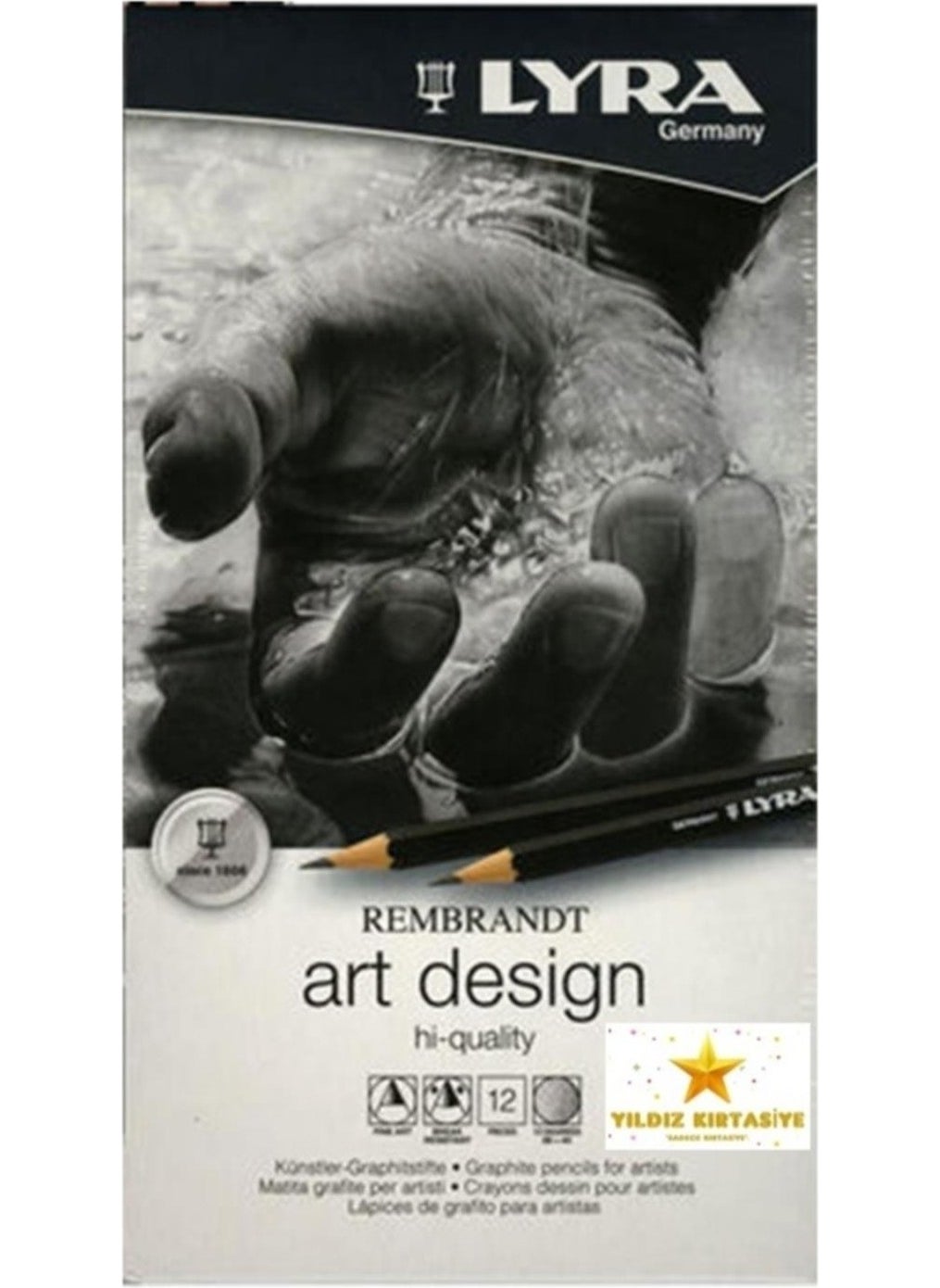 Lyra - Rembrandt Art Design Professional Grade Pen Set 12 Pieces Metal Box - Image 1