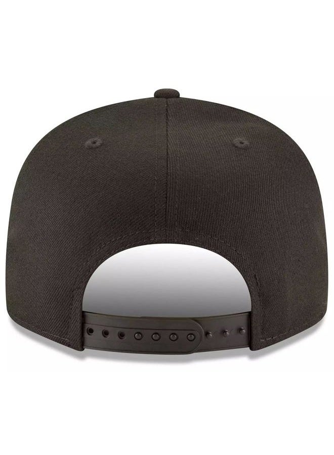 NEW ERA MLB 9FIFTY Black Black Primary Logo Team Adjustable Snapback Hat Cap One Size Fits All, Baltimore Orioles, One size - Image 4