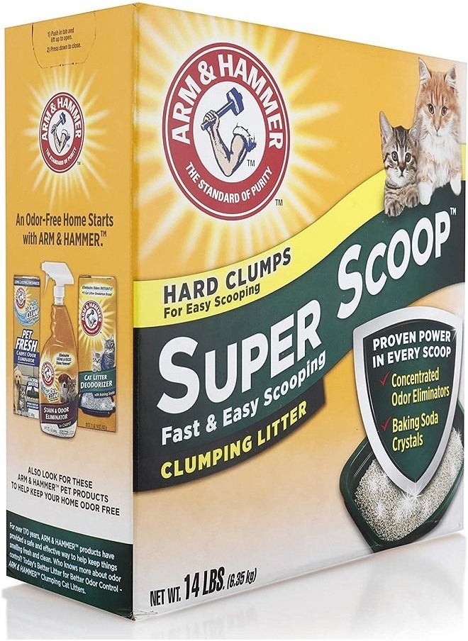 Arm & Hammer - Super Scoop Clumping Litter , 6.35 kg - Image 1