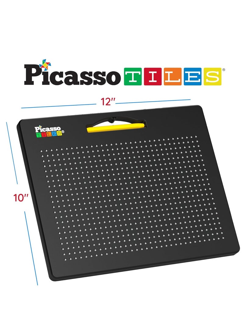 PicassoTiles Picasso - Double-Sided Magnetic Drawing Board with Alphabet Letters & Freestyle (10X12 Inch) – Interactive Learning Toy for Writing, Reading, and Creativity  - Image 2