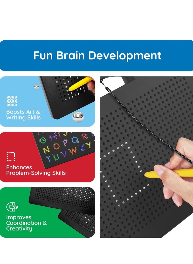 PicassoTiles Picasso - Double-Sided Magnetic Drawing Board with Alphabet Letters & Freestyle (10X12 Inch) – Interactive Learning Toy for Writing, Reading, and Creativity  - Image 5