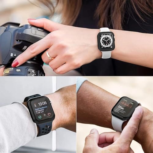 Pocoukate 12 Pack Case for 42mm Apple Watch Series 10, Series 11, with Tempered Glass Screen Protector Full Scratch-Resistant Protective Cover Bumper for Apple Watch Series 10/11 42 mm - Image 5