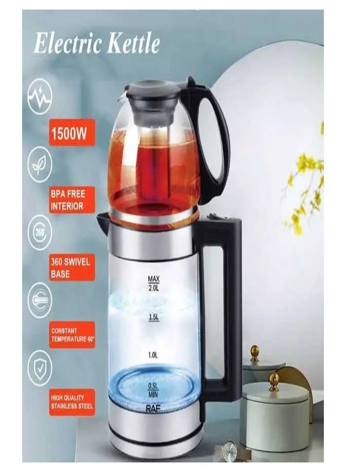 Electric Glass Tea Maker & Boiler – Elegant Design for Perfect Brews Every Time - Image 1