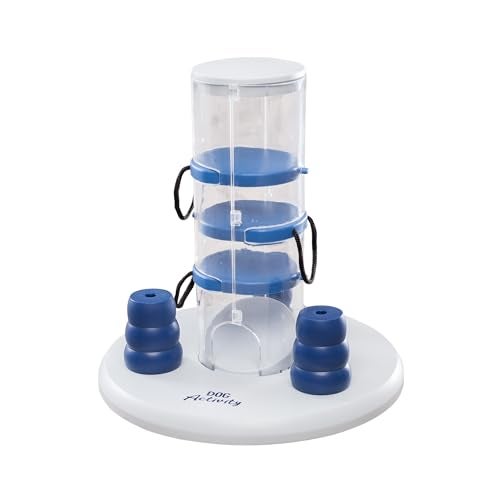 TRIXIE Gambling Tower Dog Activity Interactive Toy Level 2 Food Puzzle Game Brain Teasing Treat Dispenser IQ and Mental Development Toy for Smart Dogs Enrichment Toy for Boredom Busting - Image 1