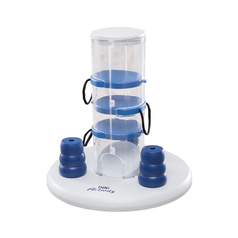 TRIXIE Gambling Tower Dog Activity Interactive Toy Level 2 Food Puzzle Game Brain Teasing Treat Dispenser IQ and Mental Development Toy for Smart Dogs Enrichment Toy for Boredom Busting - Image 2