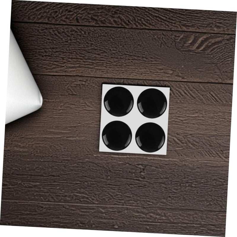 Black Car Door Lock Keyhole Protector Stickers 8Pcs Durable Easy Installation Vehicle Decoration - Image 5