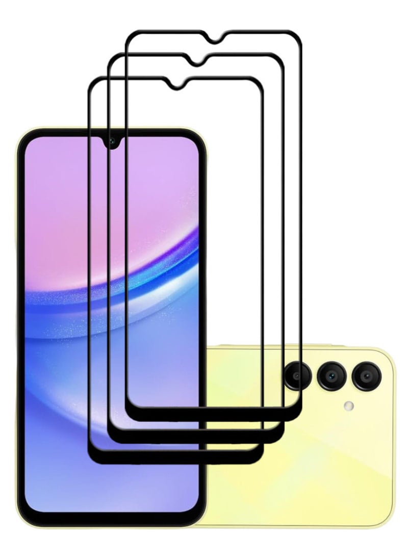 ACLIX 3 Pieces Antistatic ESD Dustproof Premium Quality High Definition Tempered Glass Screen Protector Designed For Samsung Galaxy A15 - Image 1
