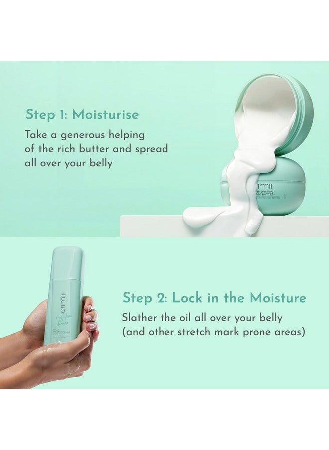 Orimii Happy Belly Stretch Mark Defence Regime For New & Expecting Mothers | Bump Body Butter & Belly Oil Combo For Hydration & Moisturization | Essential Combo For New Moms  - Image 3