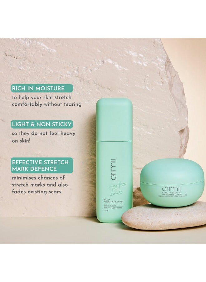 Orimii Happy Belly Stretch Mark Defence Regime For New & Expecting Mothers | Bump Body Butter & Belly Oil Combo For Hydration & Moisturization | Essential Combo For New Moms  - Image 4