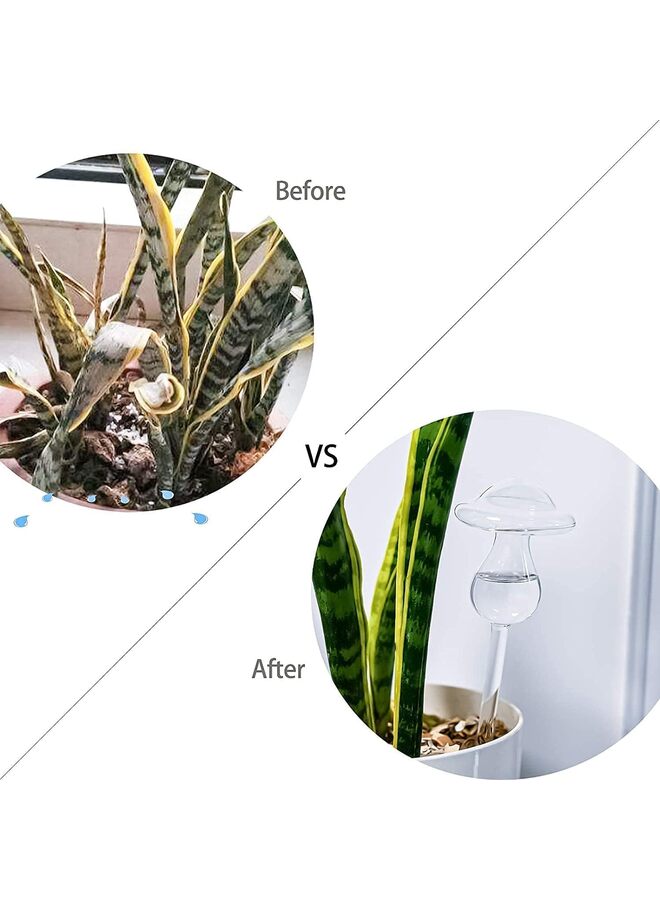 1 Pcs Clear Plant Watering Globes,Plastic Self-Watering Bulbs,Flower Automatic Watering Device,Garden Waterer for Plant Indoor Outdoor - Image 5