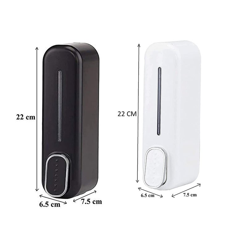 Bathoyum Liquid Sanitizer Dispenser Push Type for Hand Sanitizer Hand Wash Soap Dispenser Plastic Pack of 2 Black 400ml - Image 5