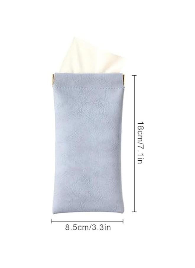 Generic Soft Glasses Case, Portable PU Leather Sunglasses Bag, Squeeze Top Glasses Case, Protective Eyewear Case, Soft Sunglasses  - Image 5
