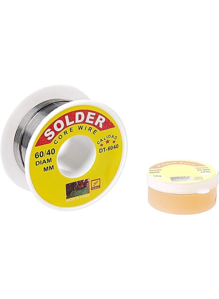 HULI 3Pcs Solder Wire Set with Rosin Flux – 40/60 Core Welding Wire Kit for Electrical and Electronic Repairs - Image 3