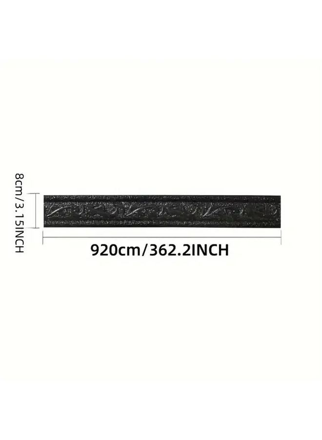 Grey 3D Self Adhesive Kickboard Wall Sticker 362.2 Inch Peel Stick Waterproof Anti Slip Floor Tape - Image 3