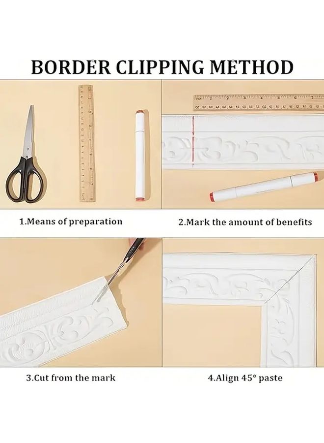 Grey 3D Self Adhesive Kickboard Wall Sticker 362.2 Inch Peel Stick Waterproof Anti Slip Floor Tape - Image 5