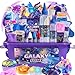 LPFEZRS Mini Galaxy Slime Kit with Glow in The Dark StickersMaking Butter Slime Dark Powder to Make Glitter Galactic Slime Stress Relief Toys Party Favors for Kids for Girls Boys 6 7 8 9 10 11 12 - Image 3