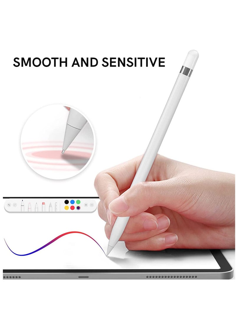 Y&D - Tips Replacement for Apple Pencil 1st Gen and 2nd Gen, No Wear Out Fine Point Precise Control Pen Like Nibs (Light Grey 0.8mm 2 Pack) - Image 1