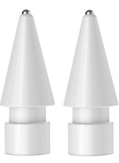 Tips Replacement for Apple Pencil 1st Gen and 2nd Gen, No Wear Out Fine Point Precise Control Pen Like Nibs (Light Grey 0.8mm 2 Pack)