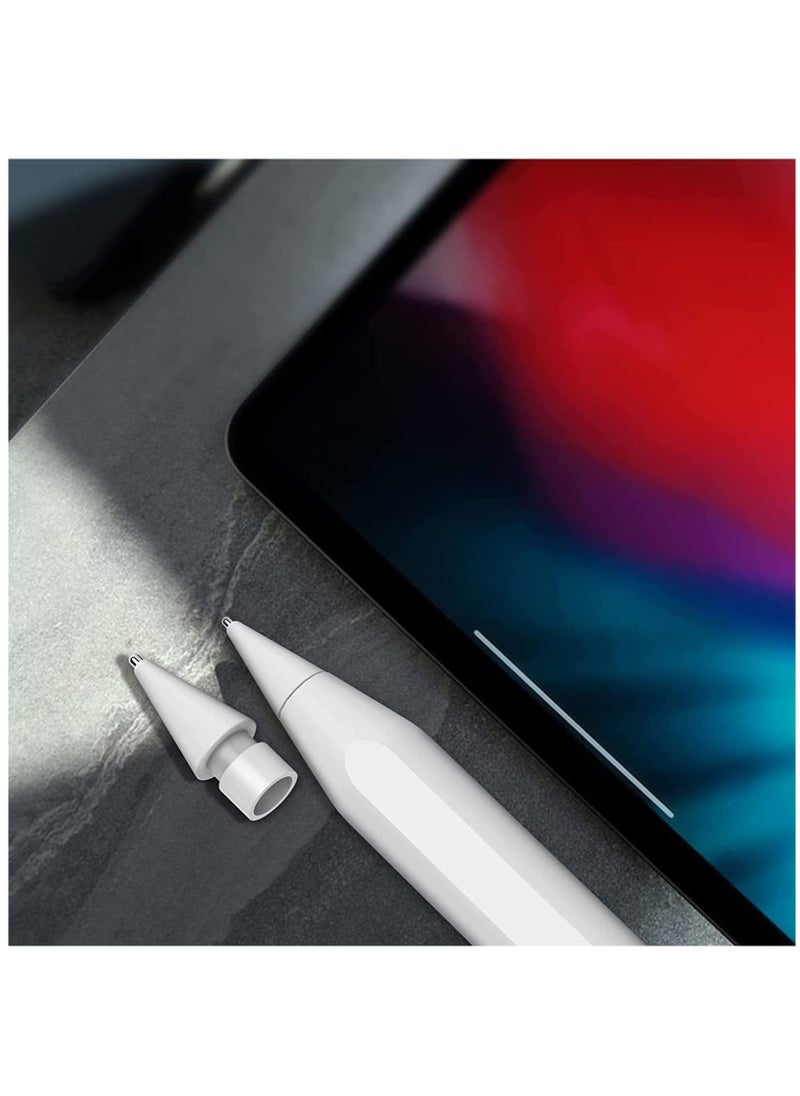 Y&D - Tips Replacement for Apple Pencil 1st Gen and 2nd Gen, No Wear Out Fine Point Precise Control Pen Like Nibs (Light Grey 0.8mm 2 Pack) - Image 1