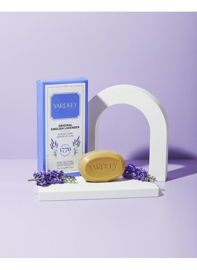 Yardley Yardley London Original English Lavender Soap 3 X 100G  - Image 1