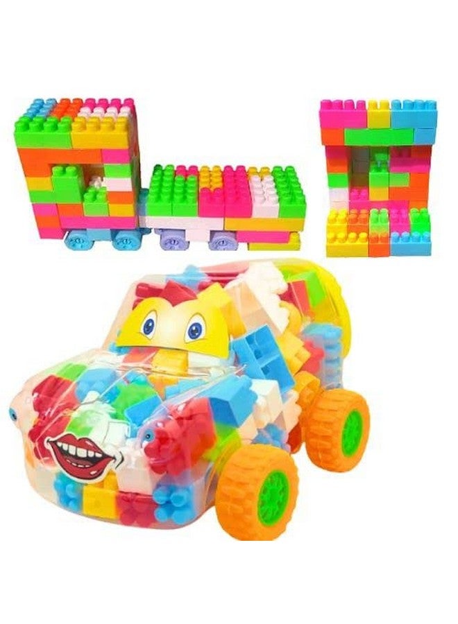 Humming Bird Stylish Car with Building Block for Kids 120+ Pieces Age 3+ I Fun & Learning Blocks I Best Toy Gift Multicolor Blocks for Creative ChildBuilding Toys
