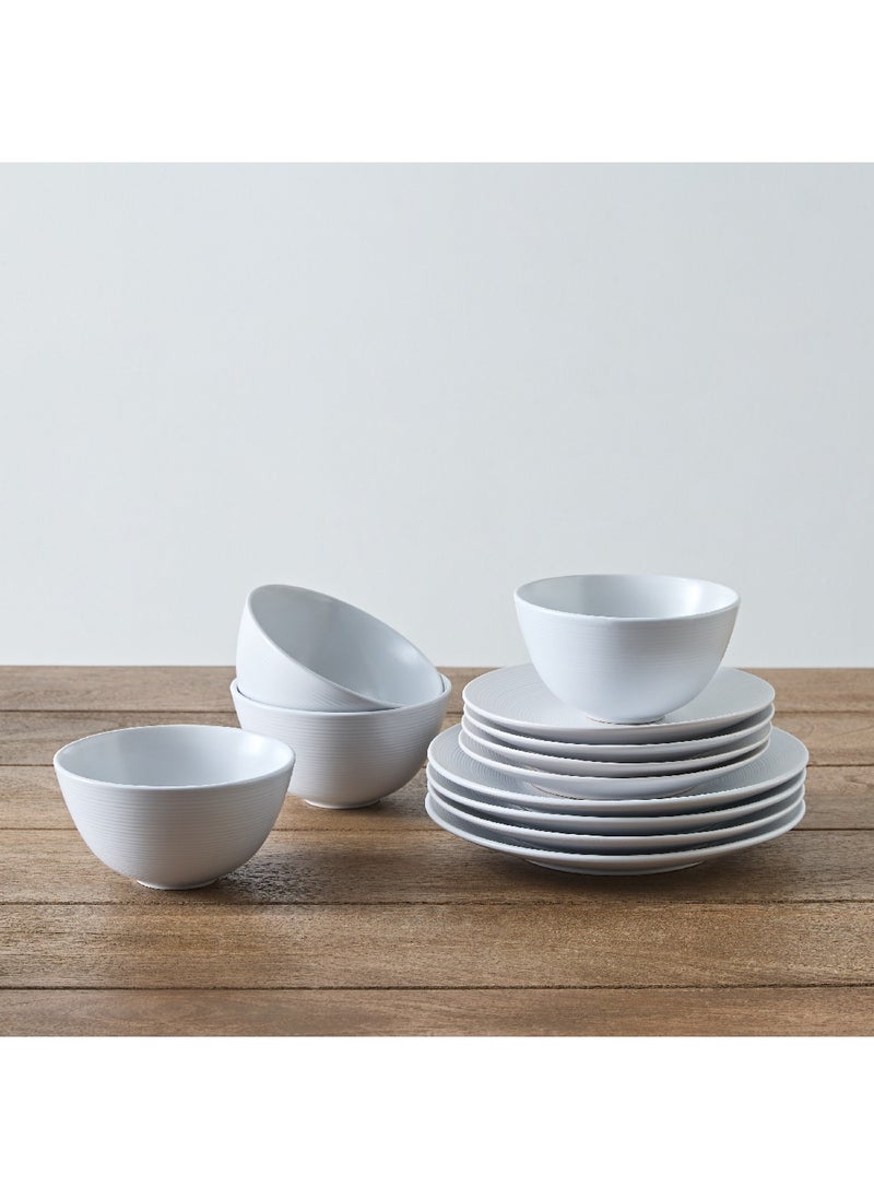 Elegenza Swirl 12-Piece Dinner Set 27.5 x 27.5 x 2 cm