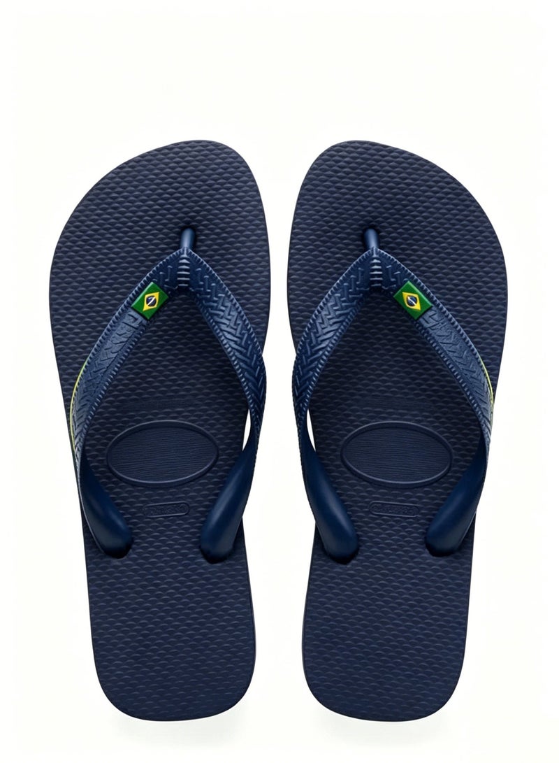 Tibetan blue anti-skid seaside home slippers - Image 1