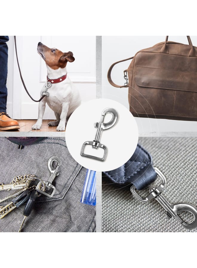Swivel Snap Hooks Heavy Duty Trigger Clip Clasps for Dog Leashes, Bags, Backs, Straps, Harnesses, 10 Pieces Silver - Image 3