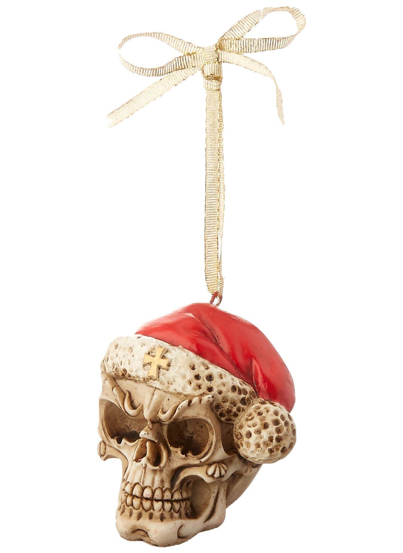 Design Toscano Design Toscano Skelly Claus II Gothic Skull Christmas Tree Ornament  Single  - Image 1