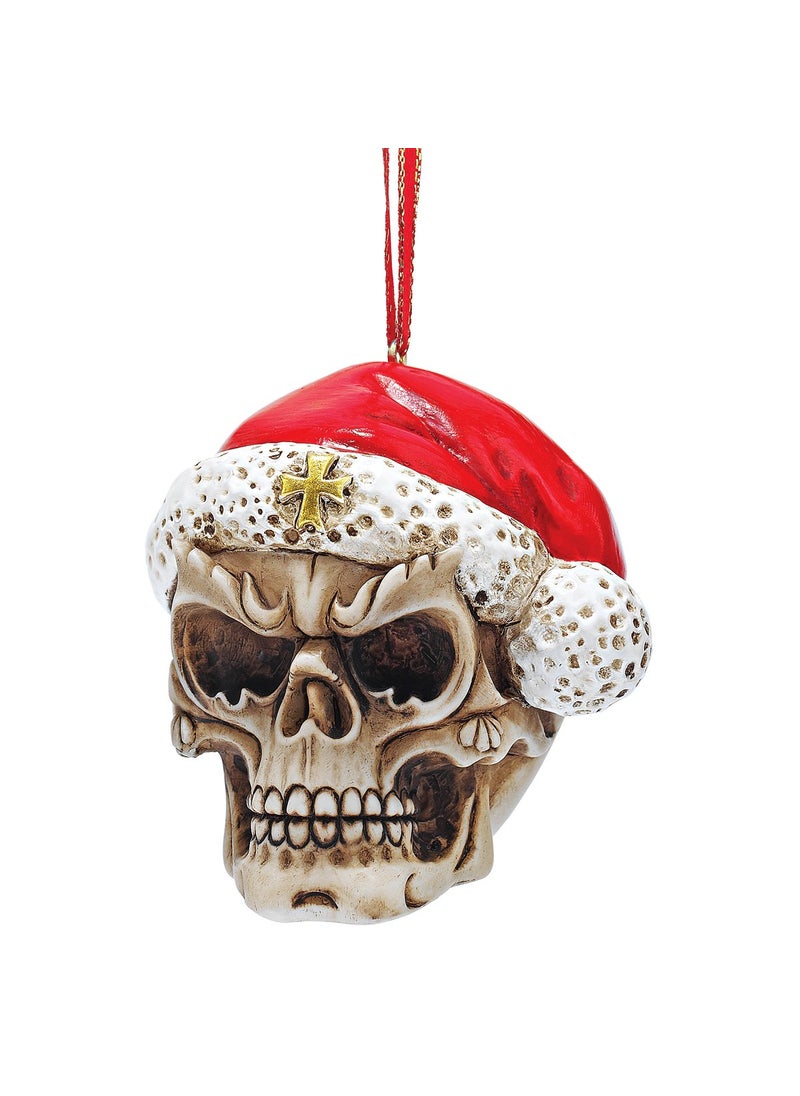 Design Toscano Design Toscano Skelly Claus II Gothic Skull Christmas Tree Ornament  Single  - Image 2