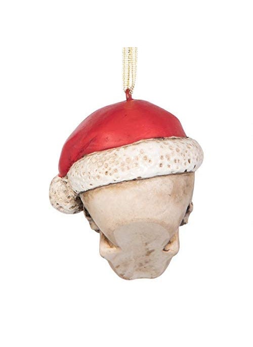 Design Toscano Design Toscano Skelly Claus II Gothic Skull Christmas Tree Ornament  Single  - Image 3