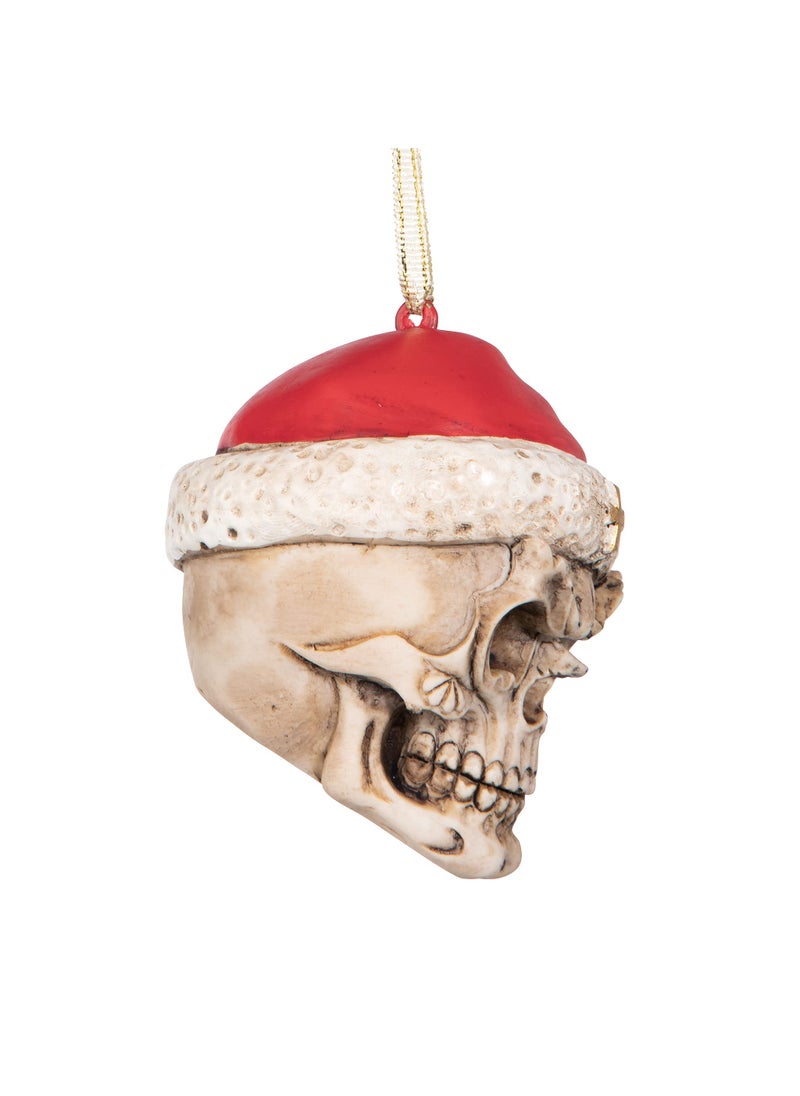 Design Toscano Design Toscano Skelly Claus II Gothic Skull Christmas Tree Ornament  Single  - Image 5