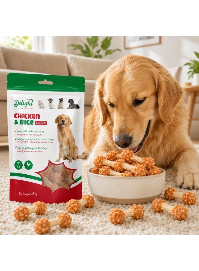 Delight Chicken N Rice Rawhide Stick - Image 5