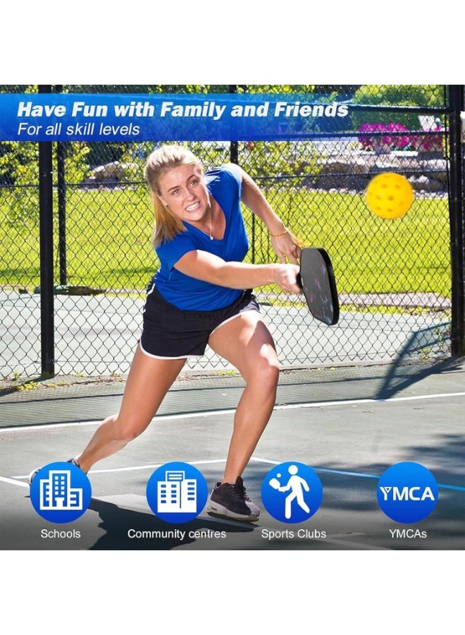 HOMESTAR Pickleball Paddles, Fiberglass Surface Pickleball Set with Pickleball Rackets, ​for Men, Women - Image 5