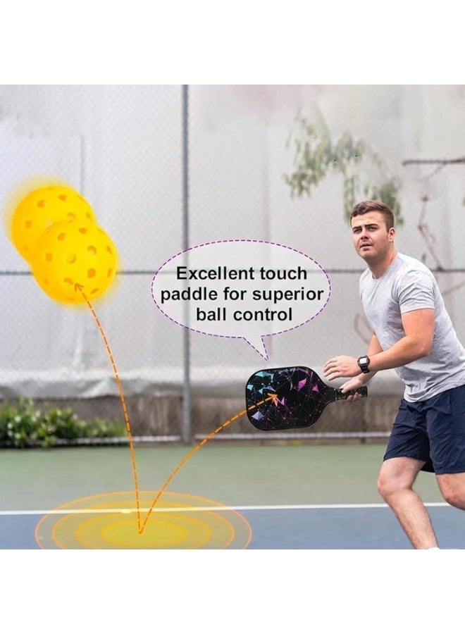 HOMESTAR Pickleball Paddles, Fiberglass Surface Pickleball Set with Pickleball Rackets, ​for Men, Women - Image 3