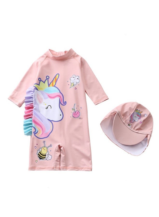 Children's Swimsuit, Women's One-piece Swimsuit, European And American Children's Surfing Suit, Baby Long-sleeved Sun Protection Girl's Swimsuit