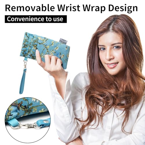 Face Shadow Double Glasses Case Soft Eyeglass Case For Women Men Squeeze Top Sunglasses Case With Cleaning Cloth - Image 5