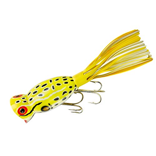 Arbogast Triple Threat Fishing Lure, Includes 1 Jitterbug Lure and 2 Hula Popper Lures, Freshwater Fishing Lures and Accessories., 2 Hula Popper, 1 Jitterbug - Image 2