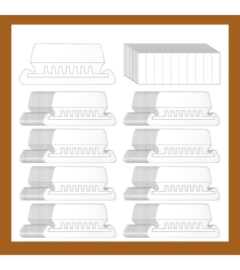 20 Clear Hanging File Folder Tabs And 20 Inserts Labels Plastic For Hanging Files Transparent - Image 1