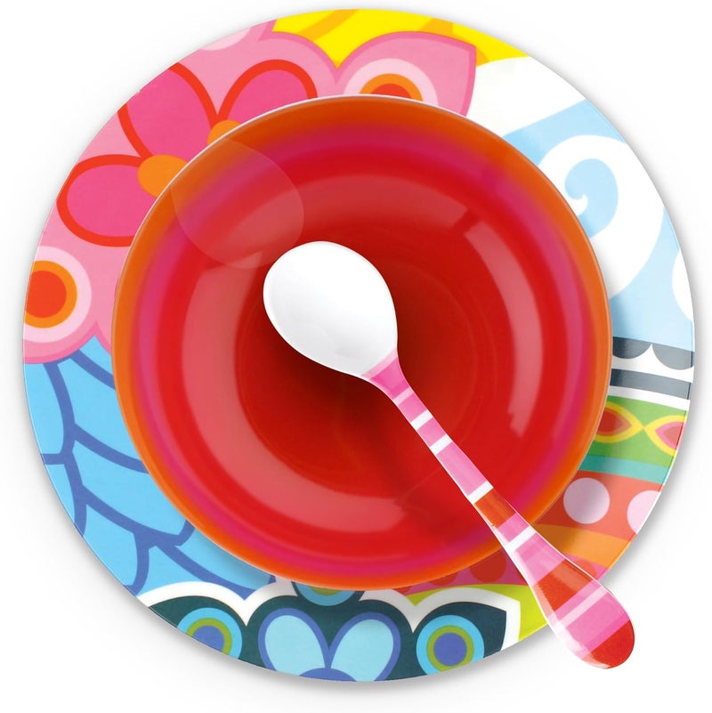 French Bull 8 Pasta Bowl  Melamine Dinnerware Pink Ombre - Image 4