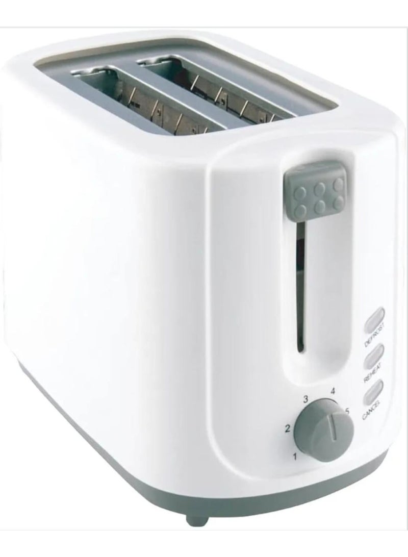 2 Slice Bread Toaster 720W – 7 Browning Settings with Cancel, Reheat & Defrost Functions, Removable Crumb Tray, Body – Compact Bread Toaster - Image 1