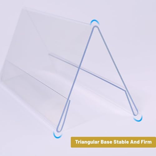 NEILL® Acrylic Desk Name Plate Holder, Size - 8" x 2", Pack of 6 Pcs, Desk Sign Frame for Table Display Blank Name Plate for Office/Business Conference/Meeting Room/School/Classroom - Image 3