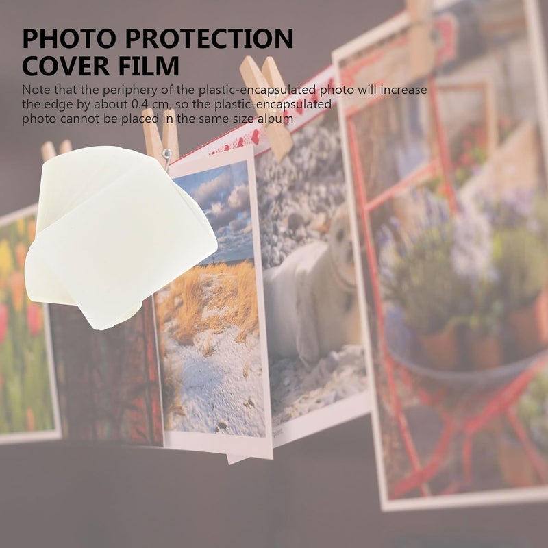 Photo Laminating Film Sheets 0.2mm Thickness 3"/4"/5" Sizes Waterproof Protective Plastic Laminating Sheets for Photos and Documents 300pcs Pack - Image 5